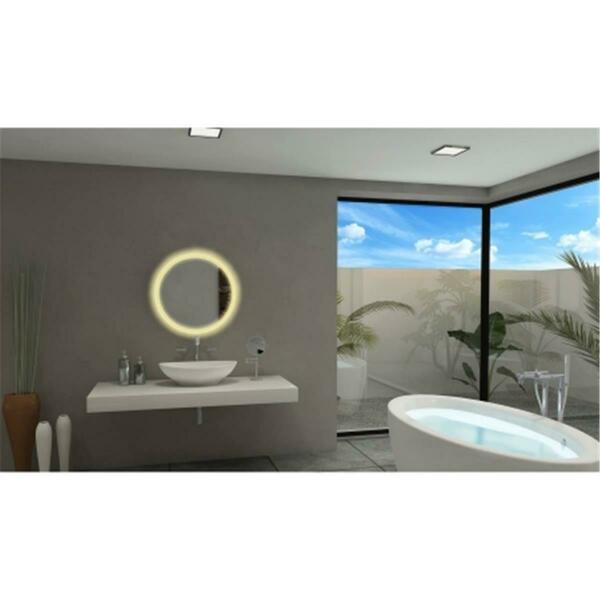 Paris Mirror 32 x 32 in. Round LED Backlight Mirror with 3000K ROUN32323000